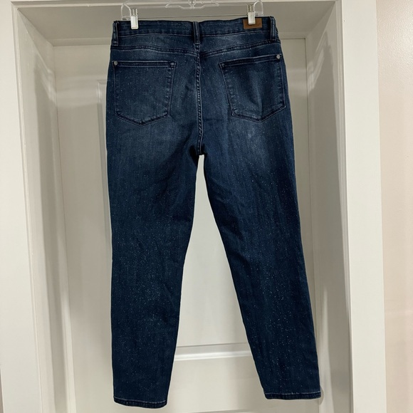 JUDY BLUE Jeans Relaxed Fit Speckled Womens Size 13/31 Blue JB88226 Splattered - Picture 4 of 9